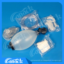 Resuscitador manual de silicone reutilizável de hospital médico